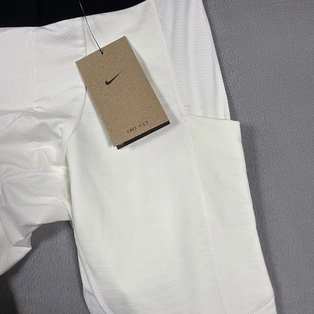 Nike leggings Mens Small White Skinny Mid Rise Nike Pro Stretch Solid